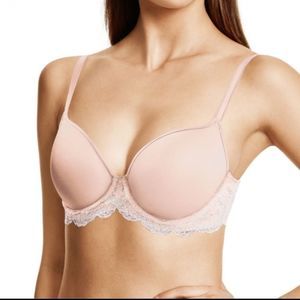 Wacoal Lace Affair Underwire T-Shirt Bra Nude 34DD